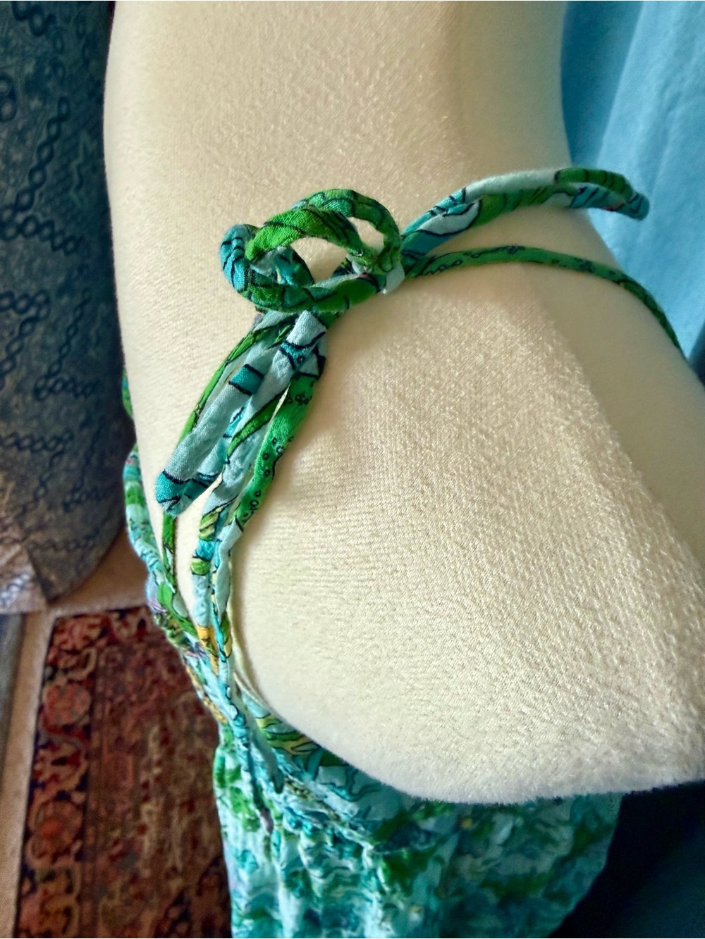 kate spade Green and Blue Aquatic Print Maxi Dress - Picture 4 of 7